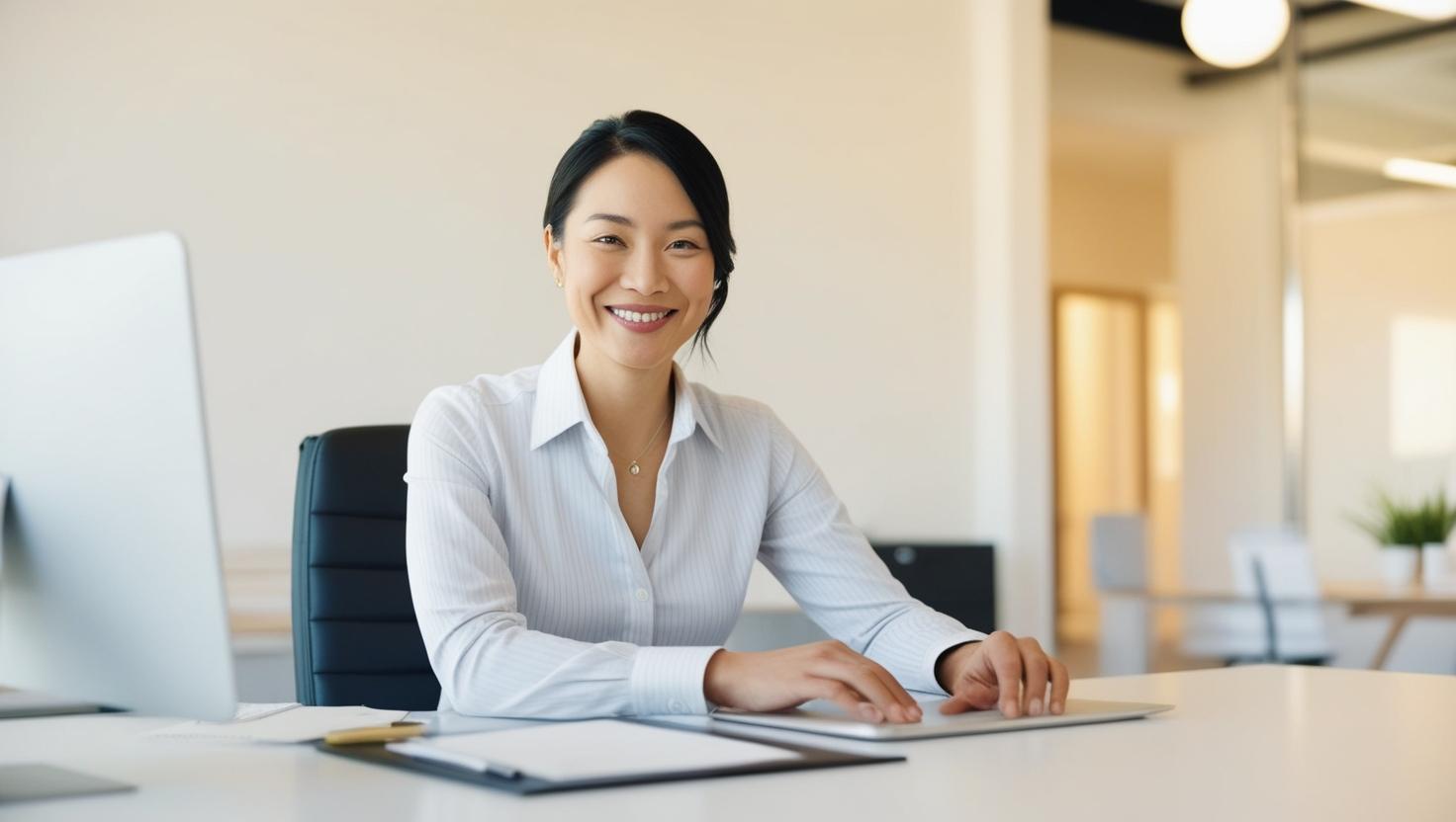 A person reviewing documents