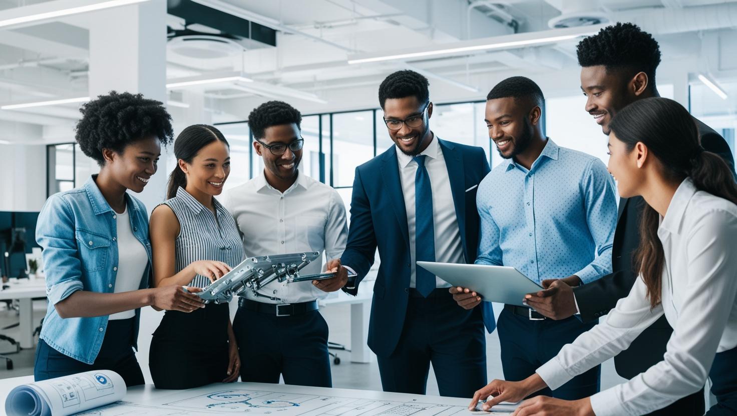 An engineer working on a complex industrial machine